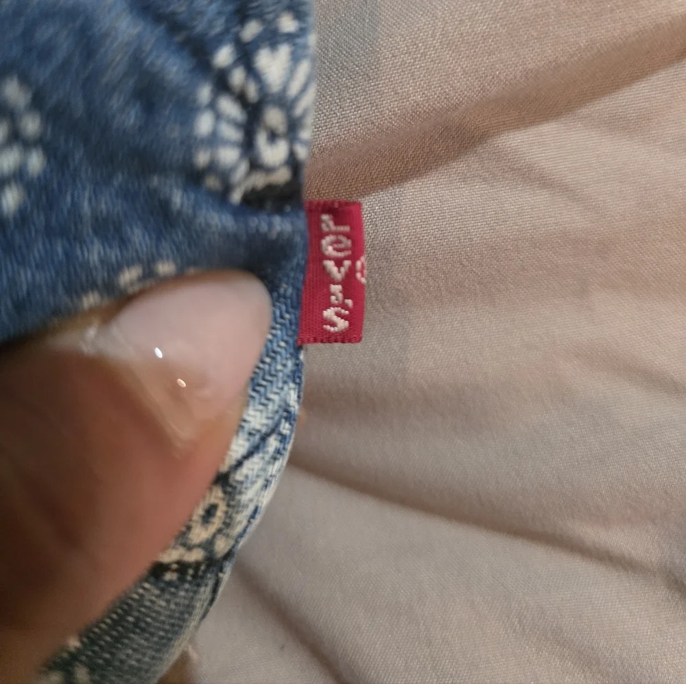 Levi's Premium Blue Quilted Floral-Print Jacket SizeL NWT - Picture 6 of 16